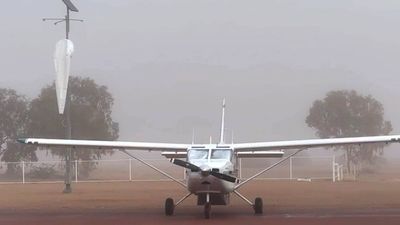 South Australia's outback covered in thick fog caused by large amount of moisture
