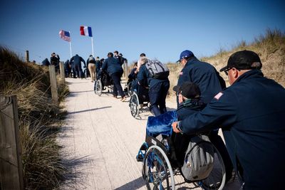 'It was tough': WWII veterans return to Utah Beach to commemorate D-Day