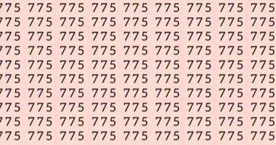 Tricky brainteaser challenges you to spot number 725 among the 775s in 7 seconds