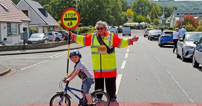 Loveable lollipop lady retires after 36 years at Ayrshire school