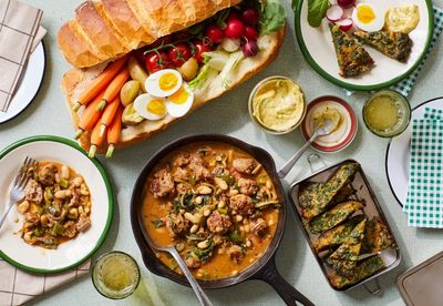 Spanish-style sausage and beans, picnic loaf and nettle tortilla: Valentine Warner’s campsite recipes