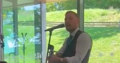 Rangers hero Scott Arfield performs own song at best pal's wedding leaving guests stunned