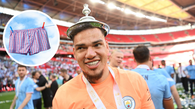Ederson's weird secret: The Manchester City goalkeeper has played in the same pair of boxer shorts all season