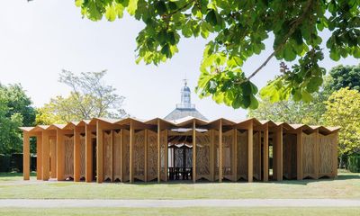 Serpentine Pavilion 2023 review – giant cocktail umbrella gives the park a party vibe