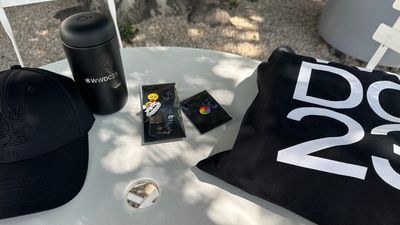 The WWDC 2023 goodie bag is cool, if you need a hat