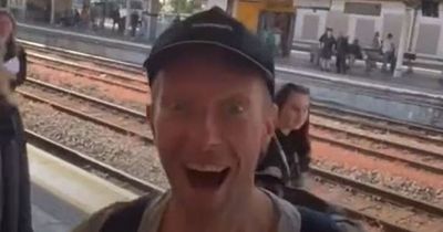 Chris Martin shocks commuters by getting the train to Cardiff for massive Coldplay Principality Stadium gig