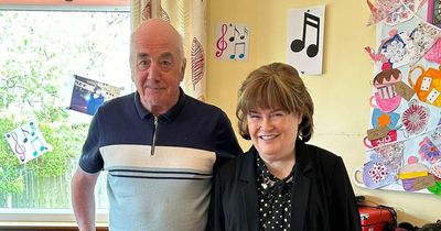 Superstar Susan Boyle is praised after dropping into nursing home to meet fan