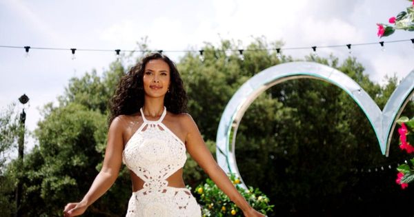 Love Island's Maya Jama wows in white crochet dress -
