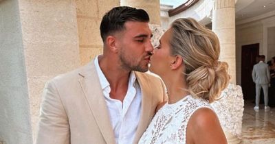 Molly-Mae Hague defended by fans as she dons white bridal-inspired dress for pal's lavish big day