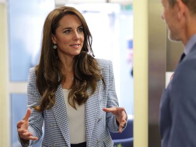 Kate jokes about picking up tips on coping with stress