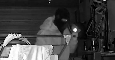Horrified family watch back CCTV and realise masked burglars broke in while they slept