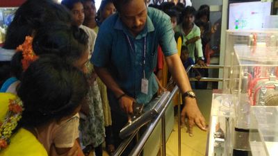 Schoolchildren from rural Tirupati visit IIT Madras