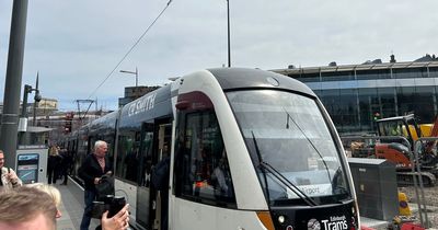 We raced an Edinburgh tram and Lothian bus to see which is faster on new route