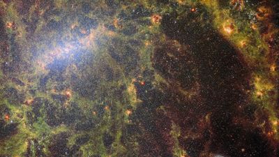 James Webb Space Telescope peers behind bars to reveal a cosmic 'treasure trove' (video)