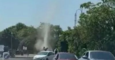 Moment 'freak weather dust devil' tornado lands in UK after boy in zorb 'thrown 15m'