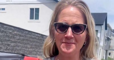 Sister Wives star Christine Brown shows off slim figure as she tours backyard makeover