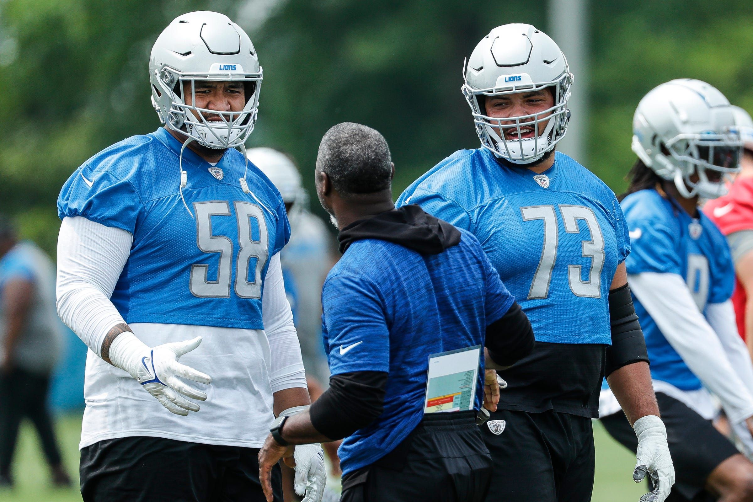 Observations: David Montgomery, Malcolm Rodriguez leave Lions OTAs with  injuries 