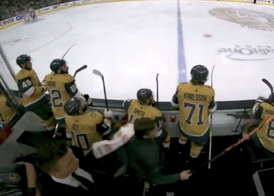 Video shows Golden Knights’ equipment manager deserved an assist on a goal after replacing a broken stick mid-play
