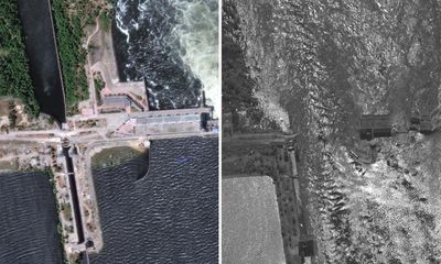 Kakhovka dam collapse before and after: satellite images reveal extent of flood disaster in Ukraine