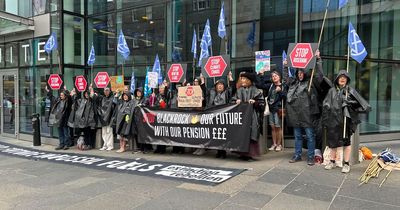 Edinburgh climate activists in city centre protest over pension investments