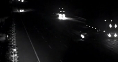 Police release video of M5 crash after drunk woman drove wrong way on motorway