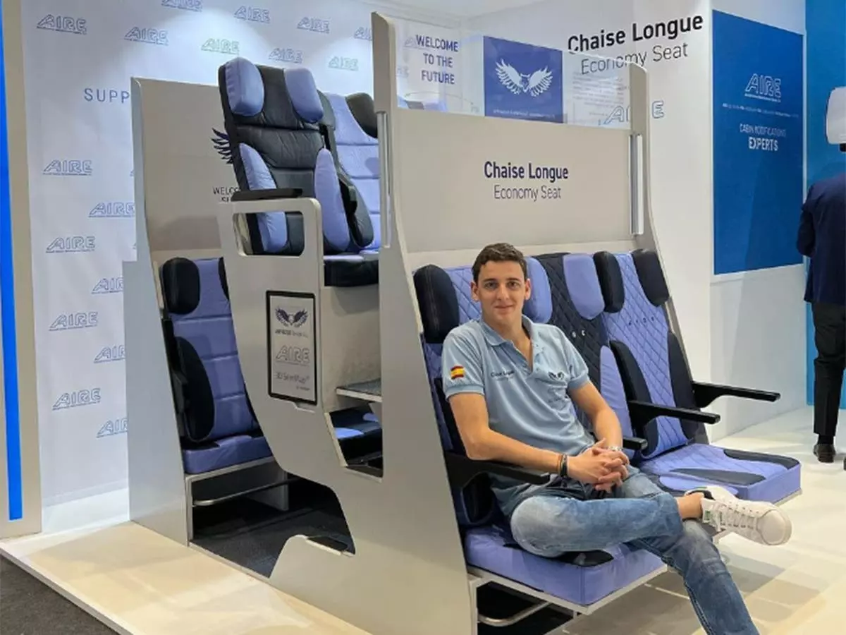 Double-decker plane seat unveiled – and it’s sparking…