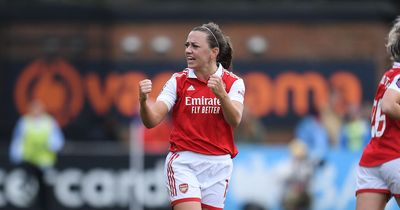 Katie McCabe rocket for Arsenal against Manchester City named WSL goal of the season