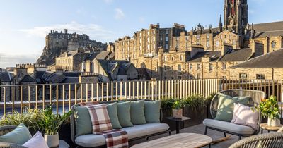 Edinburgh hotel hosting rooftop live entertainment with stunning castle views