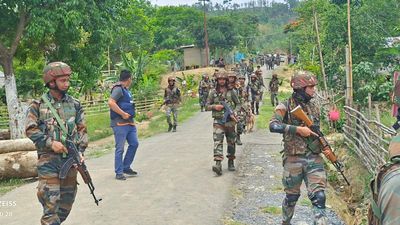 Security forces begin combing operation to recover looted police arms in Manipur