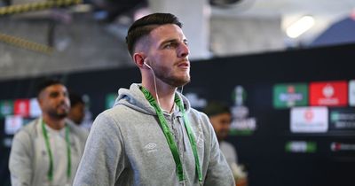 West Ham fans send Declan Rice transfer message amid Arsenal and Man United links