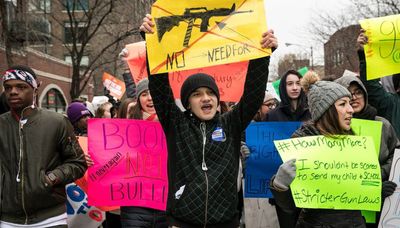 Our kids need leaders to take action against guns, not books