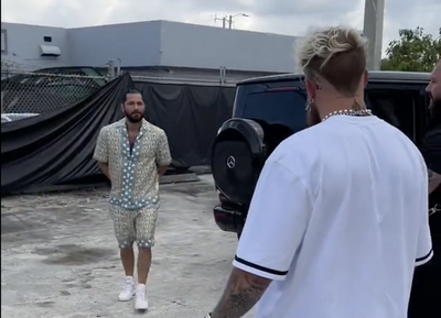 Video: Jake Paul, Jorge Masvidal come face to face in parking lot