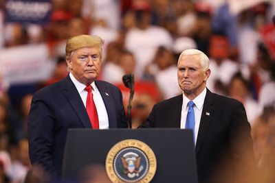 Pence joins past veep to challenge boss