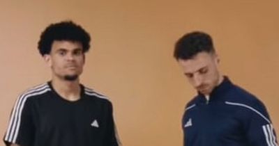 Diogo Jota and Luis Diaz give priceless reactions as Liverpool duo star in hilarious Adidas advert