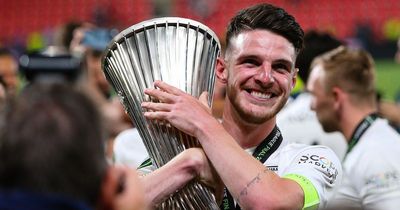 What Declan Rice said about his future after Europa Conference League win amid Man United links