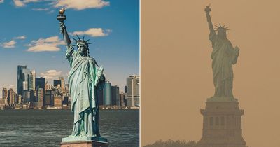 New York City blanketed in 'Mars-like' smog in 'apocalyptic' before and after pics