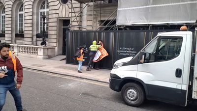 Just Stop Oil activists attacked during protest in central London