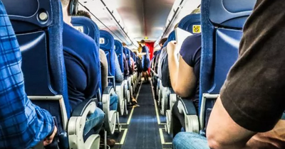 Woman claims her 'rights were violated' after '35 stone passenger sat on top of her 'on flight