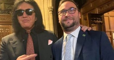 Christian Wakeford MP apologises and deletes tweet of him posing with Kiss rocker Gene Simmons