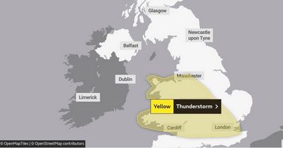 Met Office issues UK heatwave thunderstorm weather warning - all 74 places included