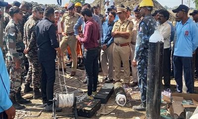 Experts with robot join operation to rescue girl from borewell in MP's Sehore