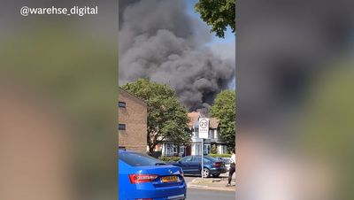 North Finchley fire: Row of terrace houses goes up in flames