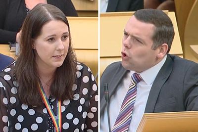 Tories jeer as Douglas Ross told to 'reflect' on attack on Pride month drag event