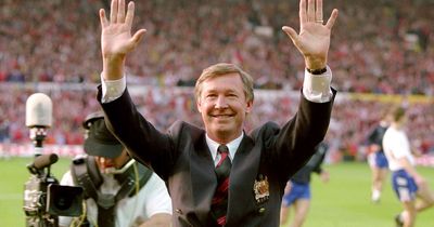 Celebrating Sir Alex Ferguson's first Premier League title which kickstarted Man Utd glory