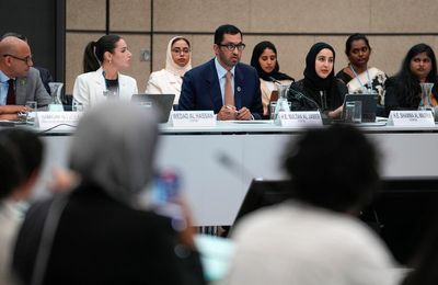 UAE's al-Jaber promises young activists he'll listen; says nothing about fossil fuel ties