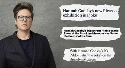 Hoo boy, people really hate Hannah Gadsby’s art show