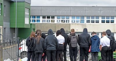Tearful pals of pupil who died at school gather to remember him