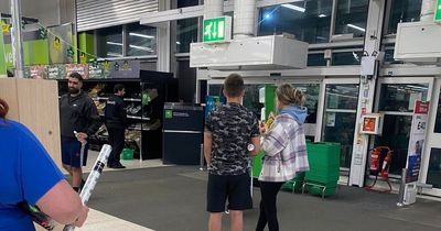 Baffled Edinburgh Asda shoppers locked in store after group of yobs tried to enter