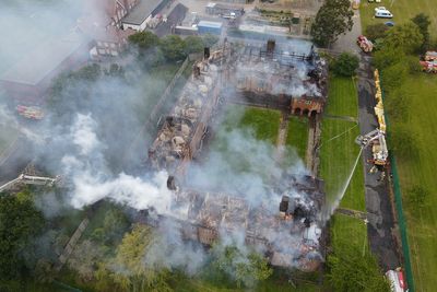 Major fire destroys listed halls of residence