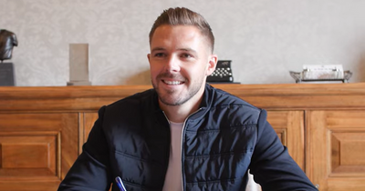 Jack Butland Rangers first day behind scenes footage including contract signing and photo shoot